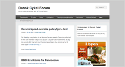 Desktop Screenshot of danskcykelforum.dk