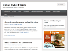 Tablet Screenshot of danskcykelforum.dk